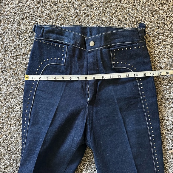 Vintage High Waisted 60's Flair Jeans - Picture 10 of 10